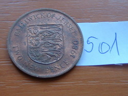 JERSEY 2 TWO NEW PENCE 1980 #501