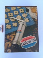 UNIVERSAL tésztakészítő gép dobozában, papírjaival - 1988 - újszerű
