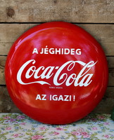 Eredeti Coca-Cola zománctábla, vintage reklám fém tábla
