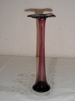 Korall színű egyszálas üveg váza