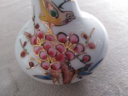 Picurka,aranyozott, kínai porcelán váza