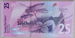 Seychelle-szigetek 25 Rupees 2016 UNC