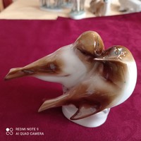 Zsolnay porcelán madárpár