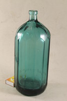 Antik kék sokszögletű szódásüveg 732