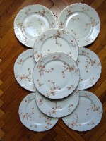 Lang M porcelán tányérok és bélyeg nedvesítő