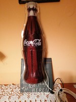 3D-s,világító, falra szerelhető Coca Cola lámpa. 75 cm magas, nagyon szép állapotban.