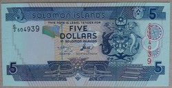 Salamon szigetek 5 Dollars 2004 UNC
