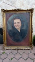 Gách István Blondel keretben festmény olaj vászon 82*62 cm