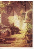 Képeslap / CARL SPITZWEG festménye /