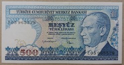 Törökország 500 lira 1984 Unc