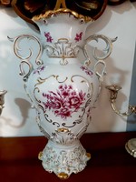 Hollóházi Barokk váza - Vitrin állapotú!