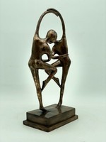 Gyönyörű ART DECO bronz szobor- 38 cm-es