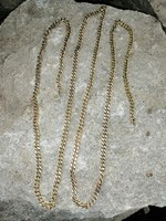 104 cm aranyozott ezüst vastag lánc