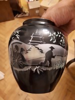 Ritkább Kőbányai porcelán gyár (Drasche) - kínai stílusú váza