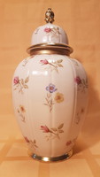26 cm magas fedeles porcelán váza, Bavaria Elfenbein Porzellan