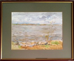 Festmény, Orosz vízparti tájkép