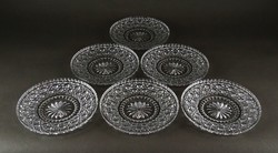 1F100 Hat darabos ólomkristály tányér készlet
