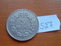 FRANCIA 5 FRANCS FRANK 1933 (a) NIKKEL #527