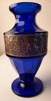 Moser kék üveg váza