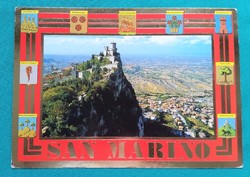 San Marino Köztársaság,panoráma,postatiszta,külföldi képeslap