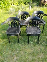 Thonet szék,garnitúra 4 db,fekete