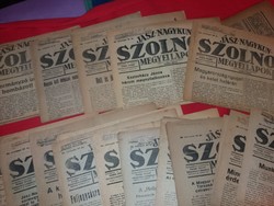 Antik 1930 . - 40 cc..Jász nagykun Szolnok Megyi lapok újság csomagban egyben képek szerint