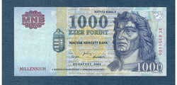 2000 1000 Forint DC sorozat  Millennium VF