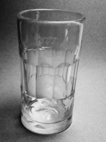 Antik vastagfalu üveg pohár