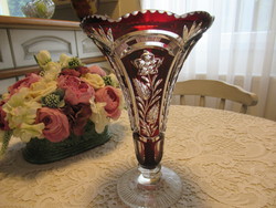 Csodaszép  Ajkai kristály váza