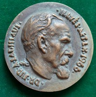 Ferenc Csúcs: dr. László Illyés, national gallery (former curia), medal 1966