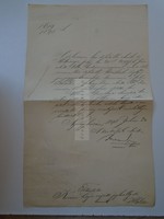 G2021.138 Nyíregyháza - A Királyi Törvényszék Elnöke által kibocsátott és aláírt levél 1898