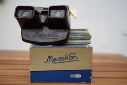 Meopta - Meoskop retro filmnézegető +plusz cca. 20-25db film