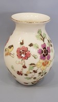 Zsolnay pillangós kézzel festett porcelán váza