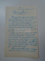 G2021.143  vitéz Patassy Rezső főhadnagy, kézzel írt  levele  Pusztapó 1935