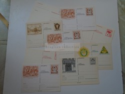 G2021.134 10 db régi főleg díjjegyes levelezőlap  1960-70-es évek Oroszlány, MLSZ stb