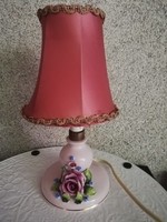 antik rózsás pink  porcelán  éjjeli lámpa