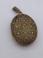 Old pierced copper, picture pendant