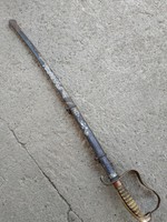 Díszített pegès antik kard