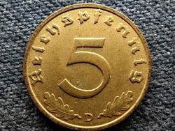 Németország Horogkeresztes 5 birodalmi pfennig 1938 D (id52261)