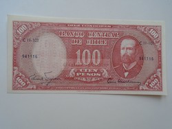 G21.1  CHILE  10 centesimos on 100 pesos  P127  1961  aUNC