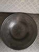 Karcagi large black ceramic bowl - 35 cm in diameter