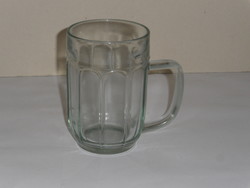 Régi zöld árnyalatú üveg sörös korsó ( 0.5 Literes)