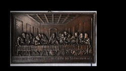 Leonardo da Vinci:Az utolsó vacsora bronzírozott falikép