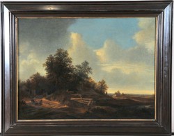 Landscape attributed to Raphael govertsz camphuysen (1597-1657).