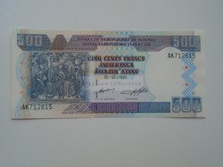 G21.1  Bankjegy   BURUNDI 500 Frank 1999 (!)  régebbi UNC