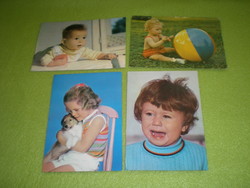 Gyerekeket ábrázoló régi képeslapok 4 db