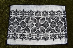 Antique ethnographic needlework Bereg cross-stitch embroidered pillow cover 64 x 45 cm decorative pillow