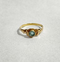 Kék köves, csinos 14K arany gyűrű - 1.25g