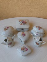 Porcelain - Lippelsdorf - jewelery holders with lids, watering cans