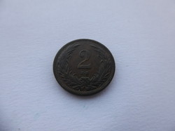 Ausztria - 2 heller pénzérme, bronz, 1914